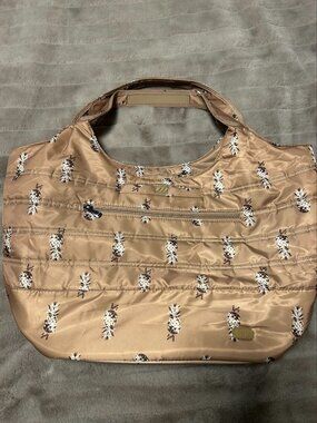 Lug Gondola Slouch Tote - RARE Pineapple Gold LUG! EUC